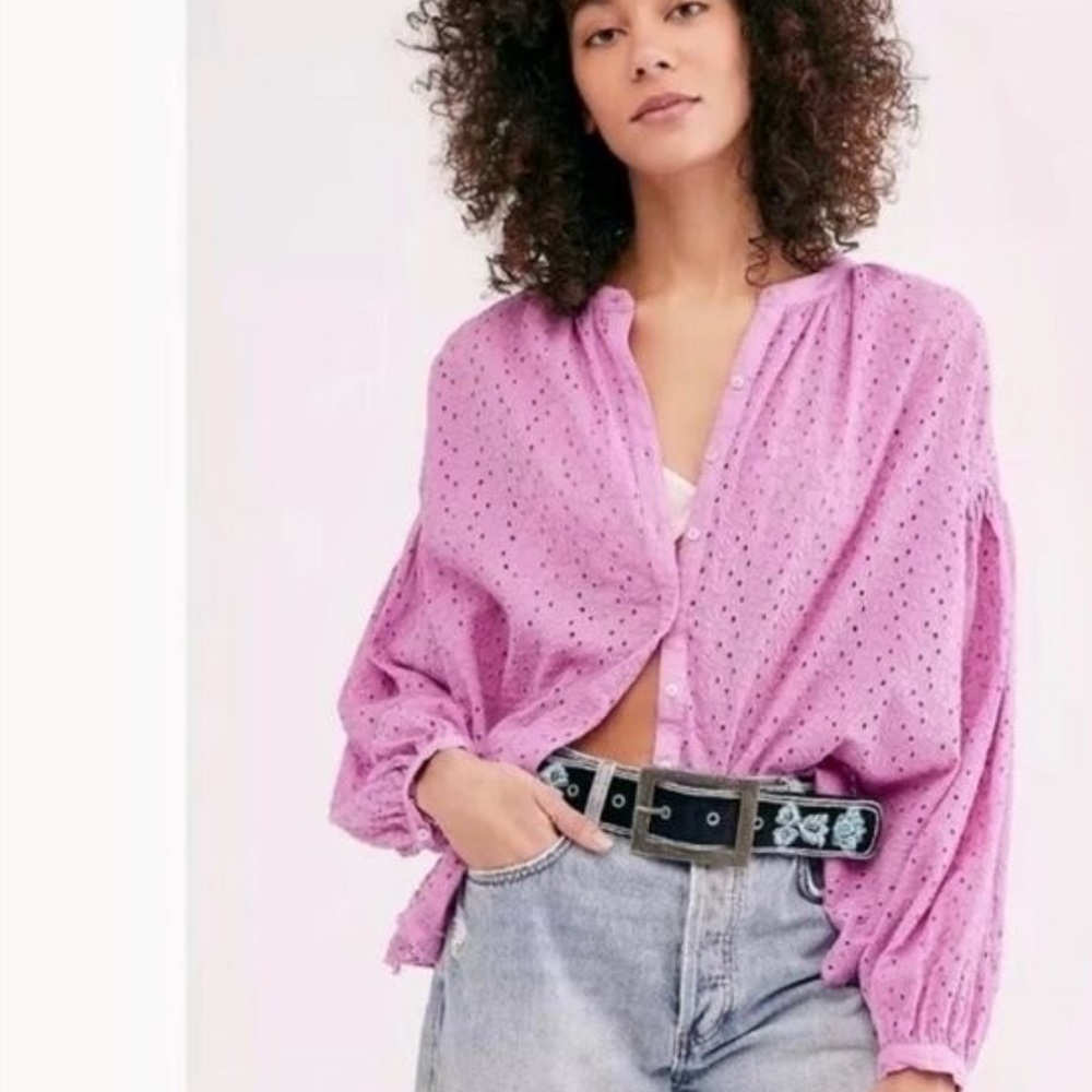 Free People Maddison Eyelet Top